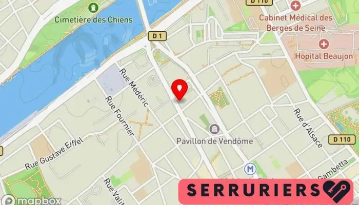 carte de Access Depann Service de serrurerie d'urgence, Électricien, Boutique de serrurerie, Plombier, Vitrier à Clichy