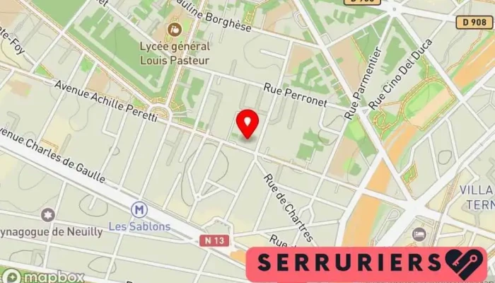 Acier Protection Iron Neuilly Sur Seine Installateur Agree Picard Serrures Neuilly Sur Seine Carte - Neuilly-sur-seine