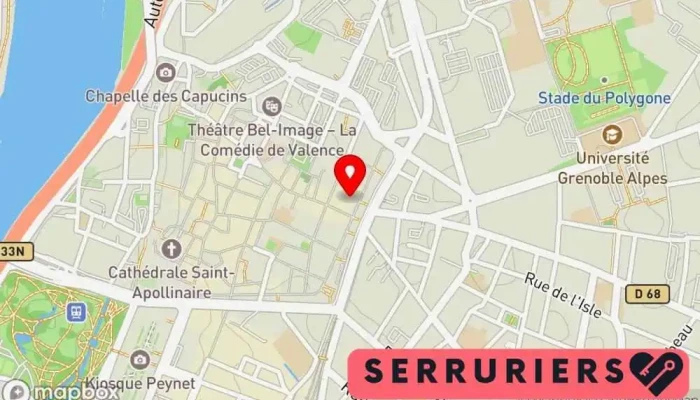 Acpro Serruriers Carte - Valence