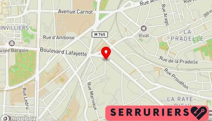 Af Serrurerie Clermont Ferrand Urgence 63 -  Carte - Clermont-ferrand