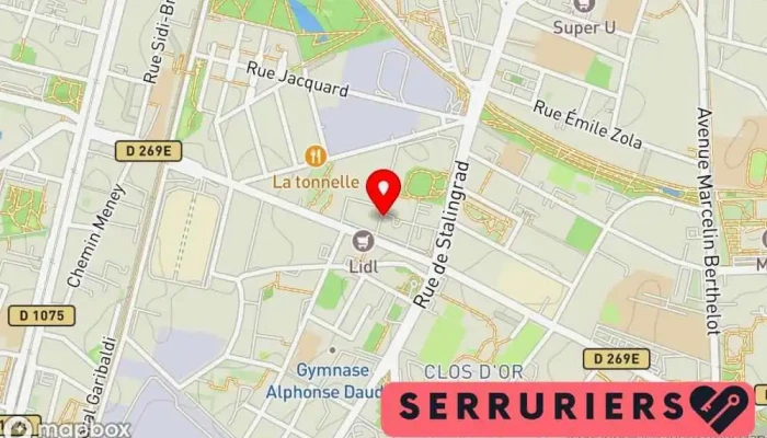 Alpes Serrures -  Carte - Grenoble