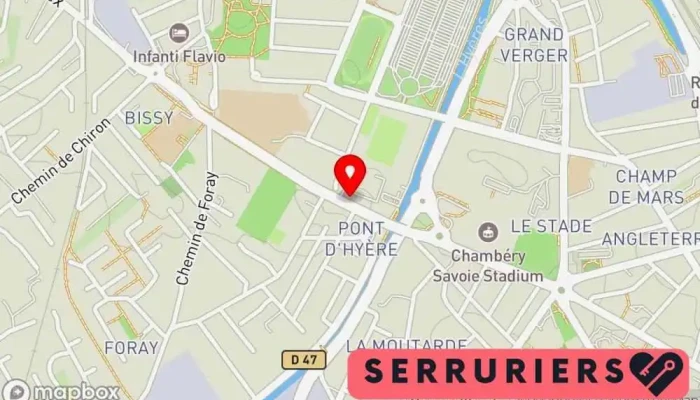 Artisan Serrurier -  Carte - Chambéry