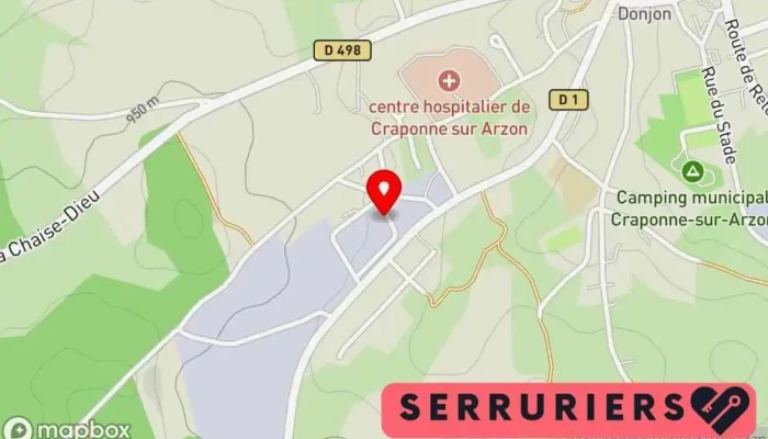 Atelier De Metallerie De Larzon Carte - Craponne-sur-arzon