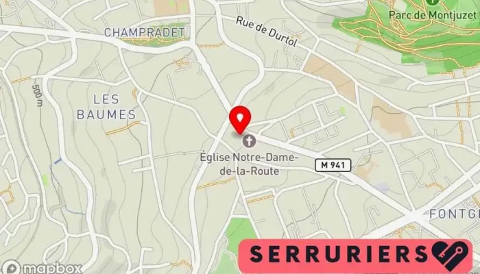 Clermont Ferrand Serrurier Mc Sloane -  Carte - Clermont-ferrand