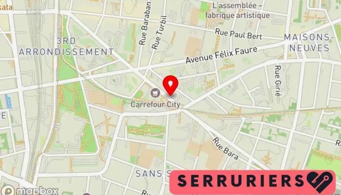 Clinic Serrures -  Carte - Lyon