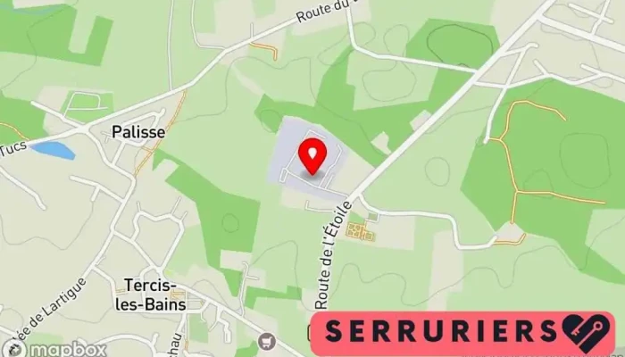 carte de DL Aquitaine Entreprise de construction métallique à Tercis-les-Bains