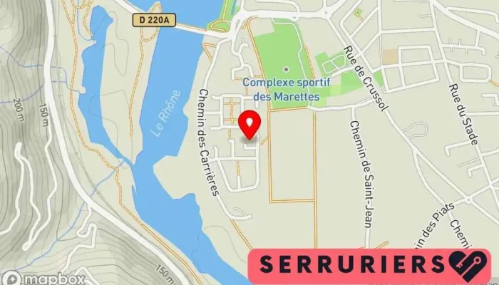 Dsbc Serrurier -  Carte - La Roche-de-glun