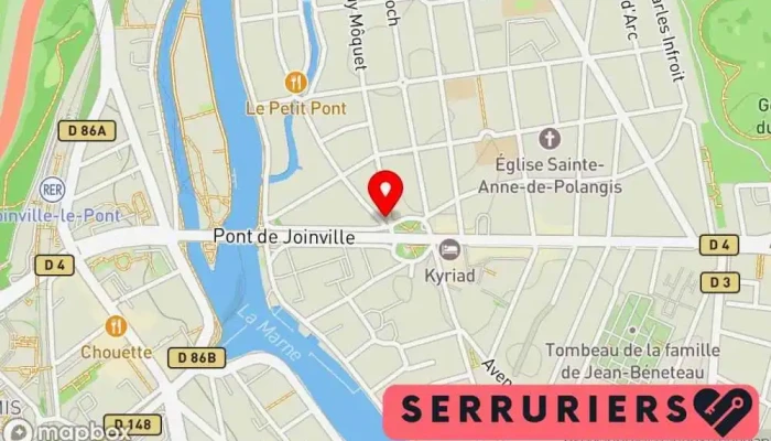 carte de Efy Securite Serrurier à Joinville-le-Pont