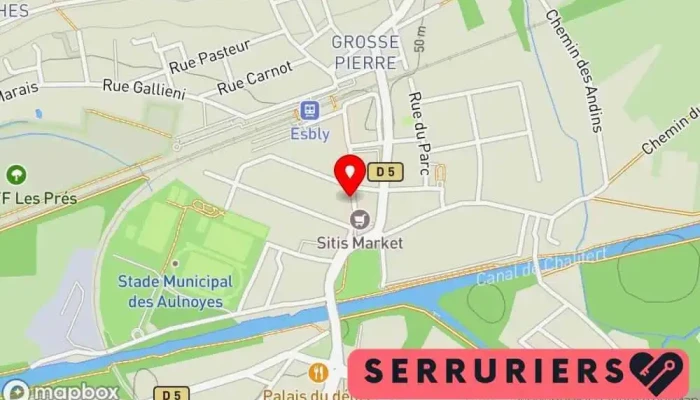 carte de ESBLY CORDONNERIE OZ Cordonnier, Serrurier à Esbly