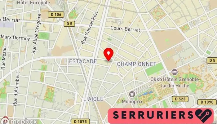 Ets Roche Pere Fils Carte - Grenoble