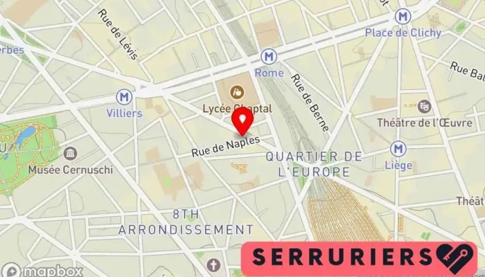 Europe Serrurerie Fichet -  Carte - Paris