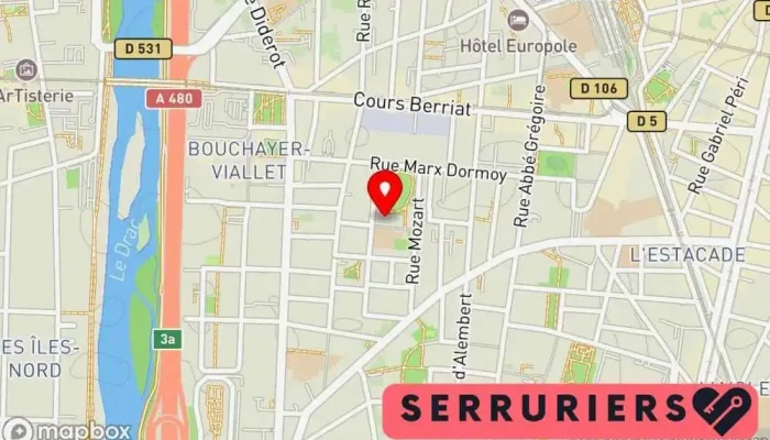 Fiat Et Fils -  Carte - Grenoble