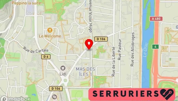 Grenoble Cle Auto Carte - Seyssins
