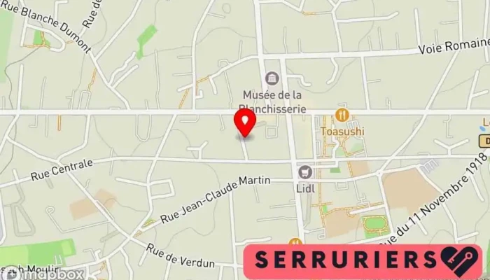 Label Serrure -  Carte - Craponne