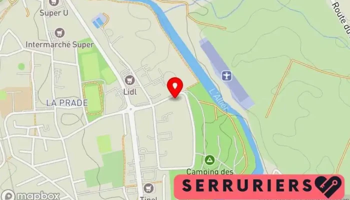 Les Ateliers Langeadois -  Carte - Langeac