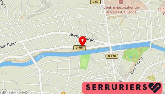 carte de Manu Serrures Serrurier à Brive-la-Gaillarde