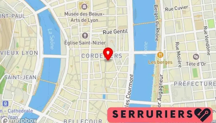 Osv Serrurier Vitrier Lyon -  Carte - Lyon