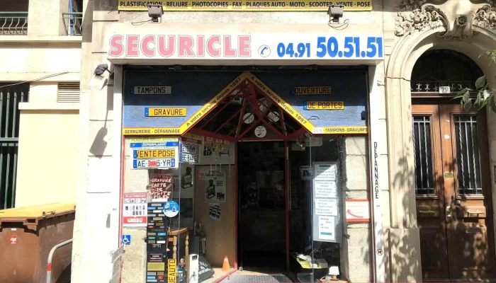 Sécuriclé Serrurerie Dépannage Gravure Tampon - 13004 Marseille