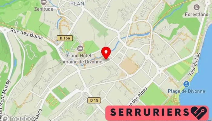 Serrurerie 01 Carte - Divonne-les-bains