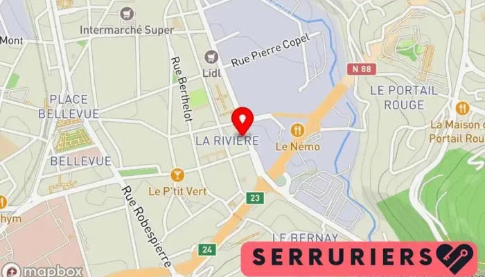 Serrurerie Bonnet -  Carte - Saint-étienne