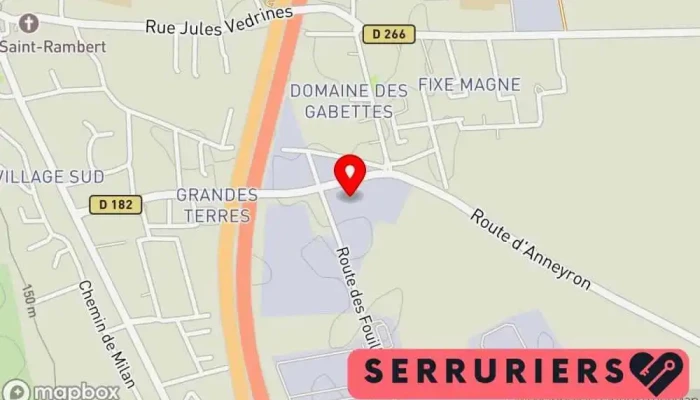 Serrurerie Boret -  Carte - Saint-rambert-d'albon