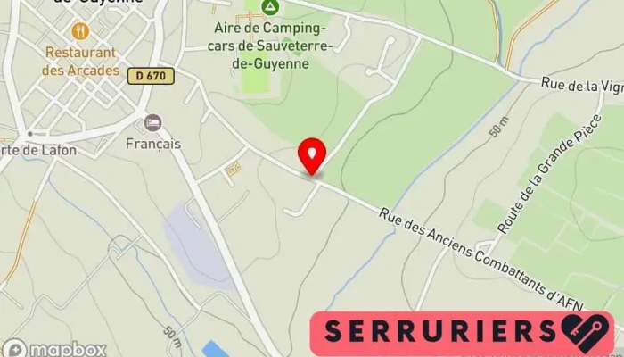 carte de Serrurerie Chaudronnerie de Guyenne  à Sauveterre-de-Guyenne
