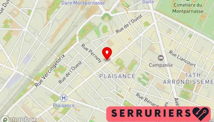 carte de Serrurerie Chevalier SARL Serrurier, Vitrier à Paris