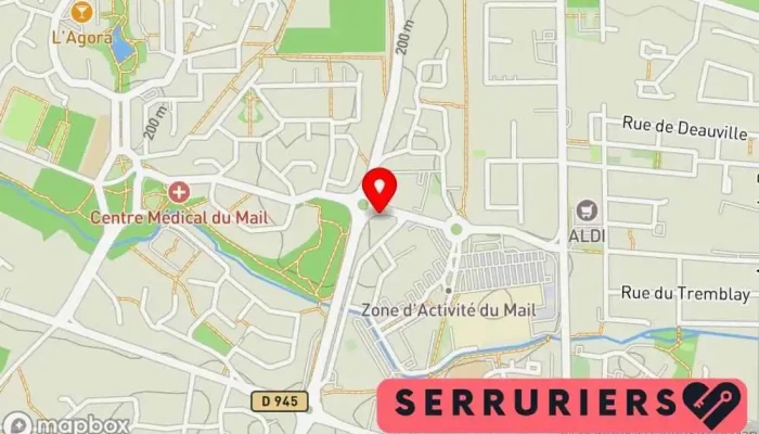 carte de Serrurerie Induspal Serrurier à Lons