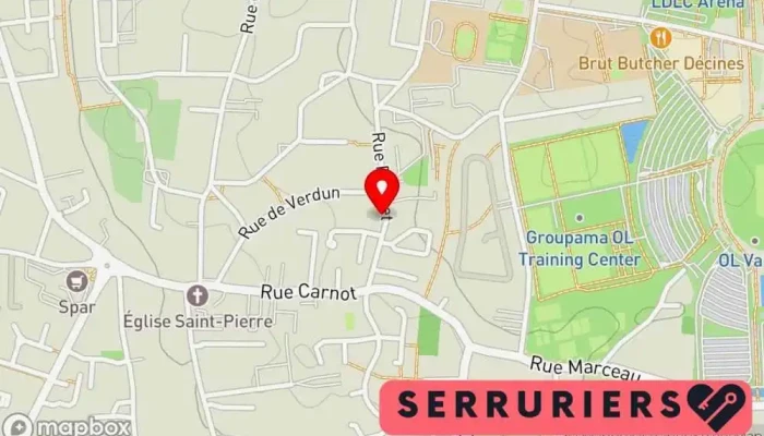 Serrurerie Majolane -  Carte - Décines-charpieu