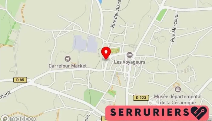 Serrurerie Metallerie Sarl Frederic Da Silva -  Carte - Lezoux
