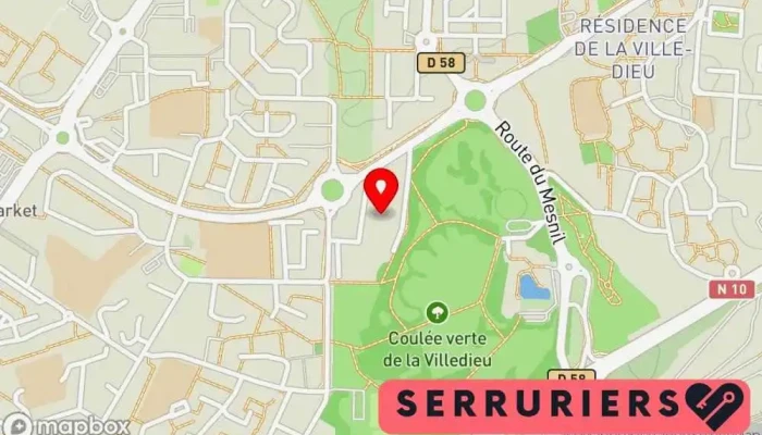 carte de Serrurerie Nebati Et Fils Atelier de métallerie à Élancourt