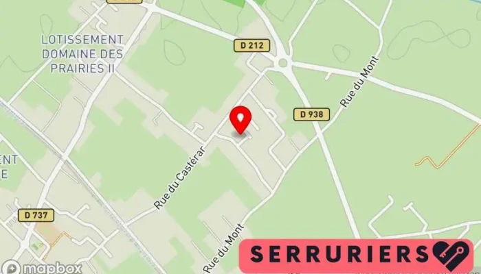 carte de Serrurerie Roger Esteves Serrurier, Service de serrurerie d'urgence à Bordes