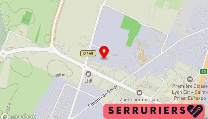 Serrurerie Saintp Services -  Carte - Saint-priest
