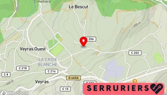 Serrures Depannages 24h 24 Carte - Veyras