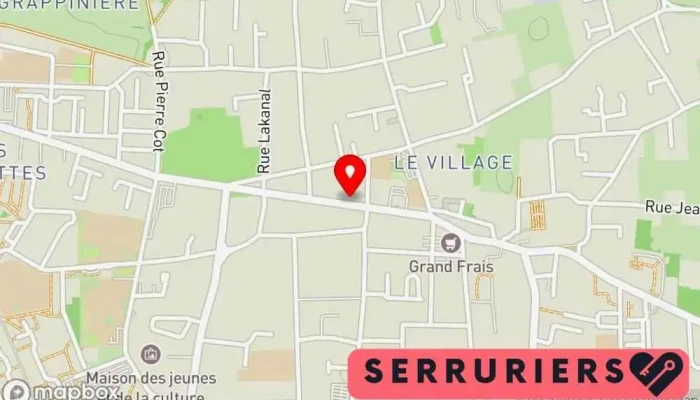 Serrurier Automobile Lyon Carte - Vaulx-en-velin