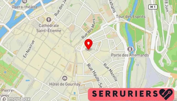 Serrurier Metz Mazelle -    As2m Carte - Metz