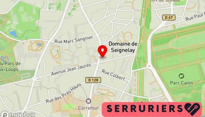 carte de Societe Des Ets Rebeyrat Forgeron, Atelier de métallerie, Vitrier à Châtenay-Malabry
