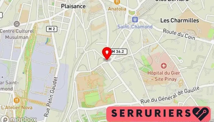 Speed Ouverture Serrurerie -  Carte - Saint-chamond
