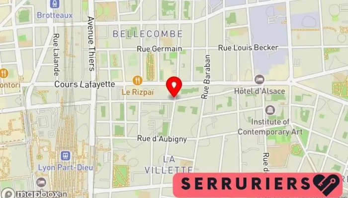 Susl Serrurier Lyon -  Carte - Lyon