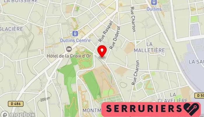 Sv149 Serrurier Oullins -  Pierre Benite Carte - Oullins-pierre-bénite