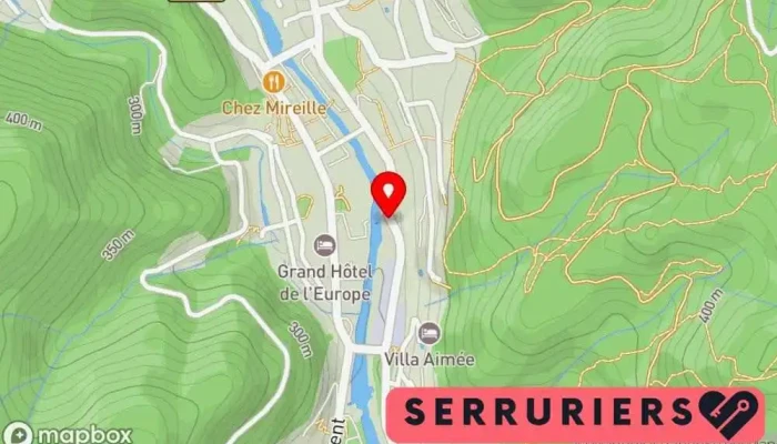 Vals Serrurerie Ferronnerie -  Carte - Vals-les-bains