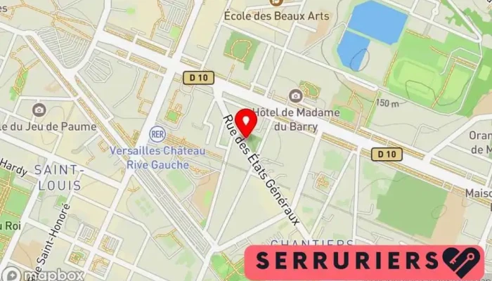Versailles Entreprises -    Picard Serrures Carte - Versailles