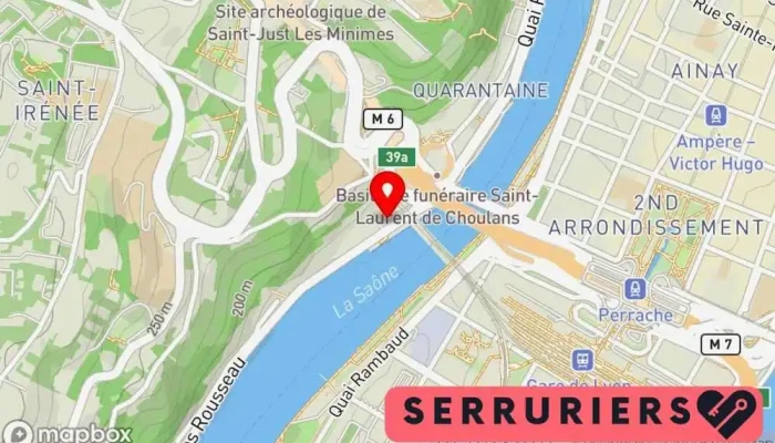 Vitrerie Serrurerie Rhodanienne -  Carte - Lyon