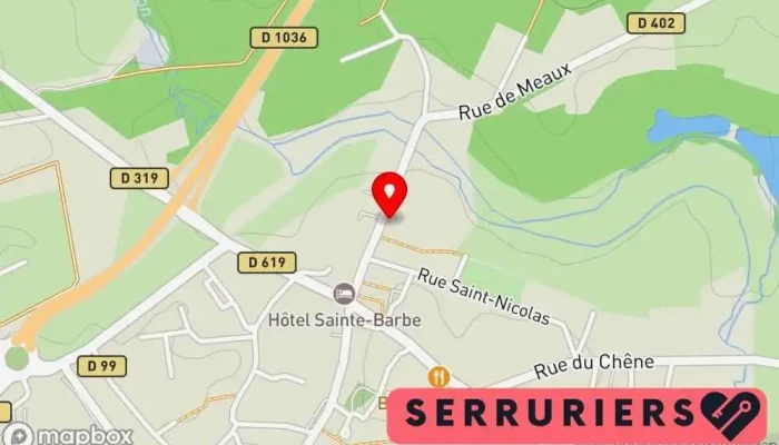 carte de Vitrerie Serrurerie Services Sas  à Guignes